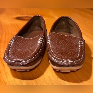 Kids Brown Moccasin Loafers - Classic Slip-On